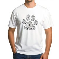Floral Paw Print Sweatshirt | Botanical Dog Paw Graphic | Soft Cozy Crewneck | Gift for Dog Lover Pet Mom