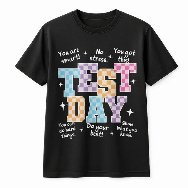 Test Day Sweatshirt | Retro Motivational Quote | Cozy Crewneck | Teacher Testing Week Gift