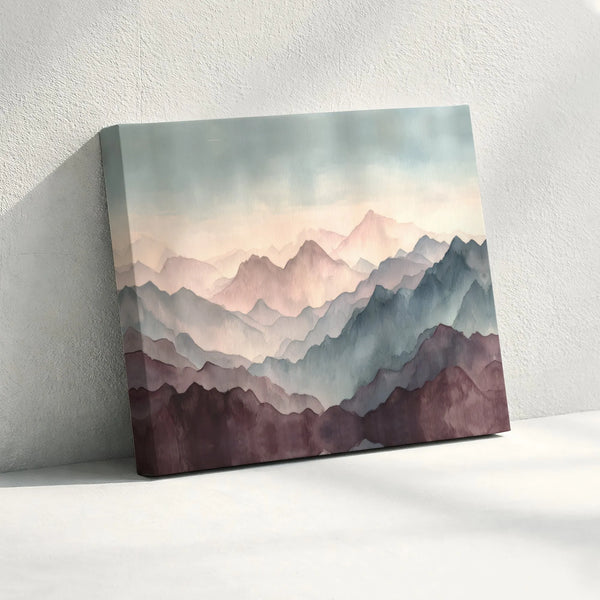 Watercolor Mountain printable wall art digital download