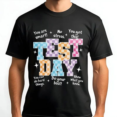 Test Day Sweatshirt | Retro Motivational Quote | Cozy Crewneck | Teacher Testing Week Gift