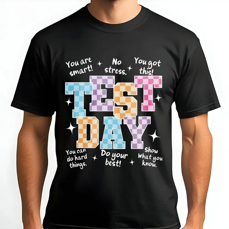 Test Day Sweatshirt | Retro Motivational Quote | Cozy Crewneck | Teacher Testing Week Gift